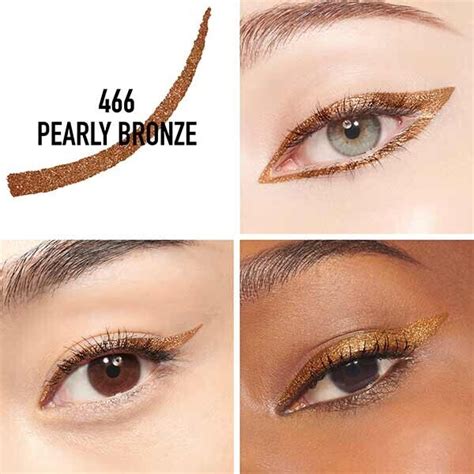 dior pearly bronze eyeliner|Dior waterproof liquid eyeliner.